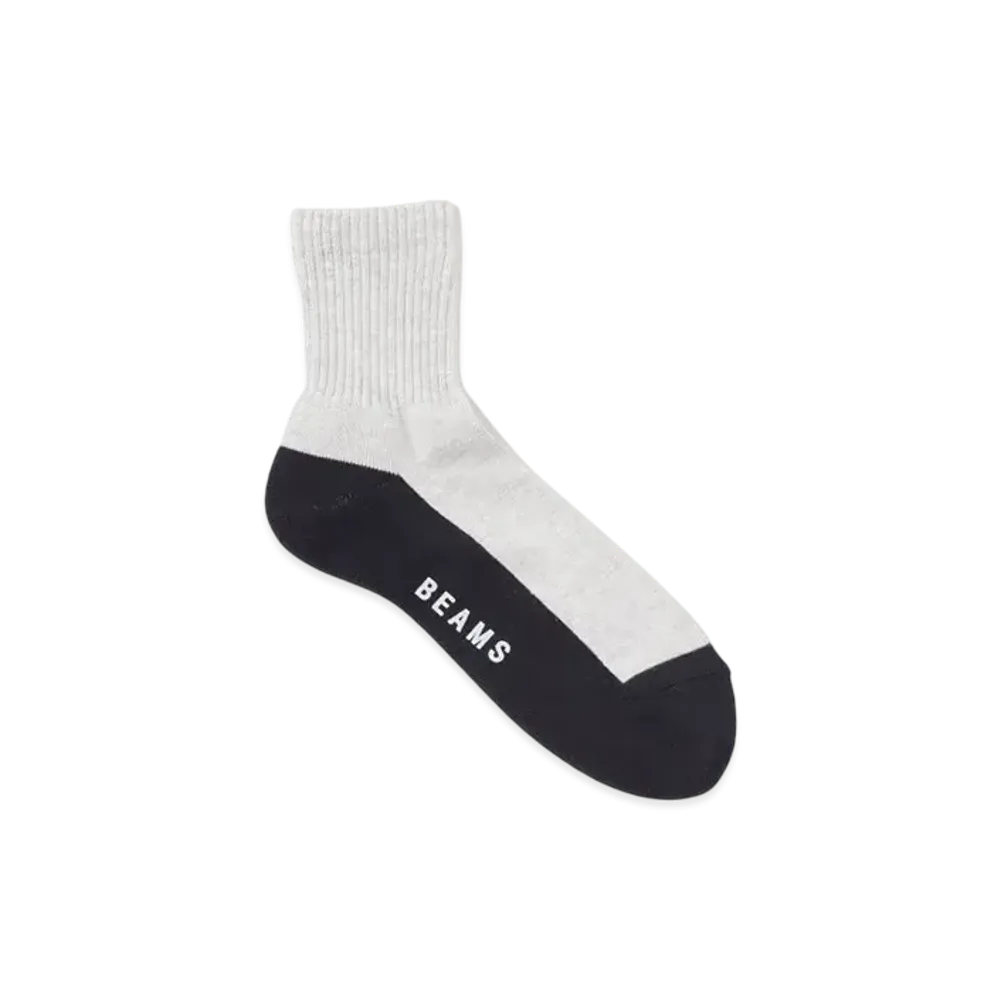 BEAMS Switch Bottom Socks "GrayNavy"