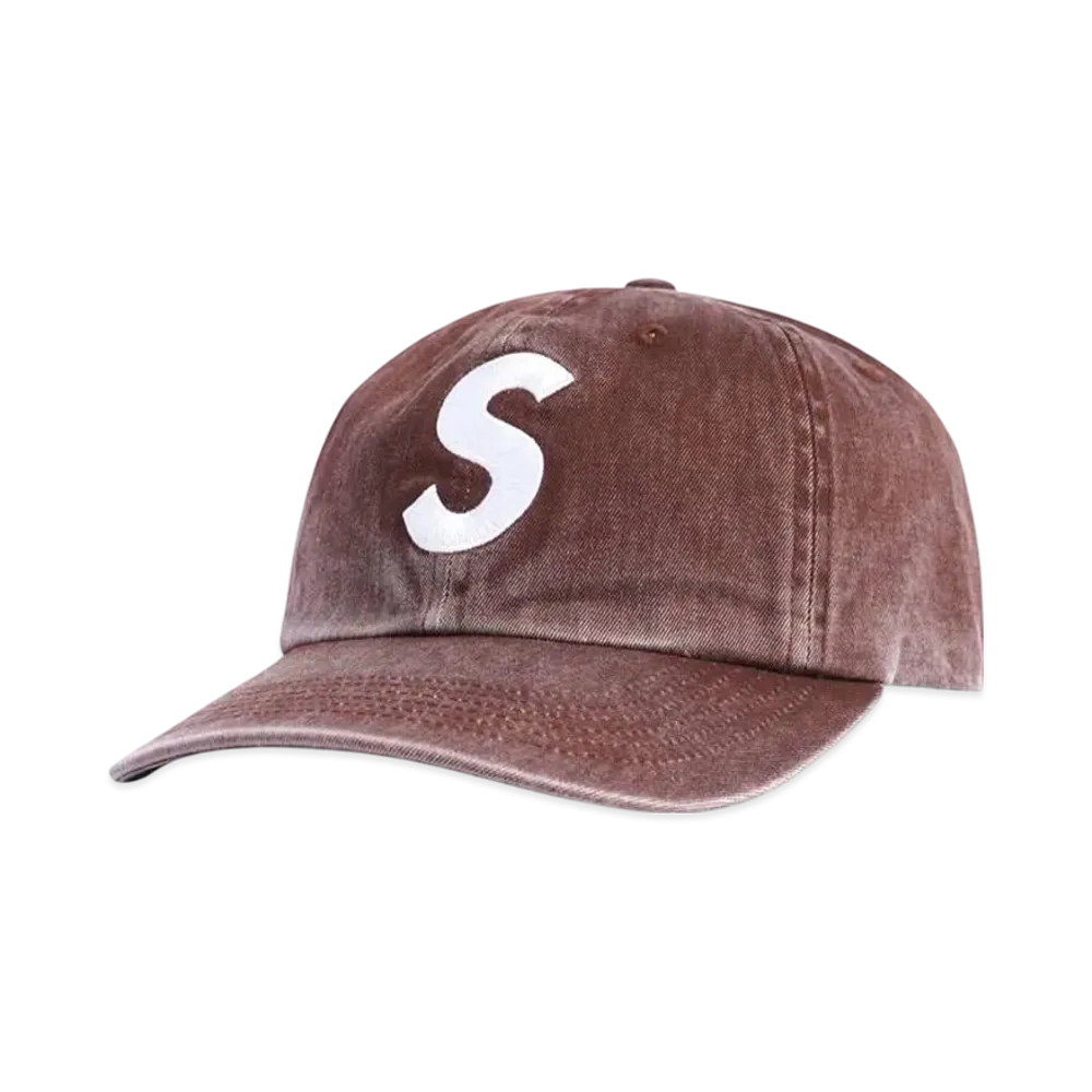 Supreme Pigment Print S Logo 6-Panel "Brown"