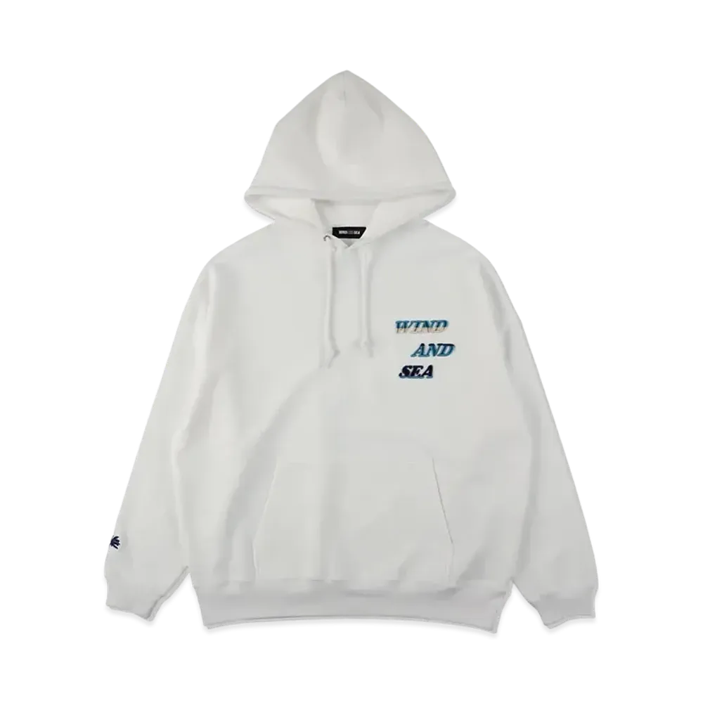 WIND AND SEA Gradation Logo Hoodie "White"