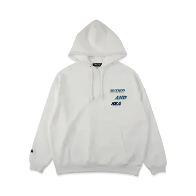 WIND AND SEA Gradation Logo Hoodie "White"