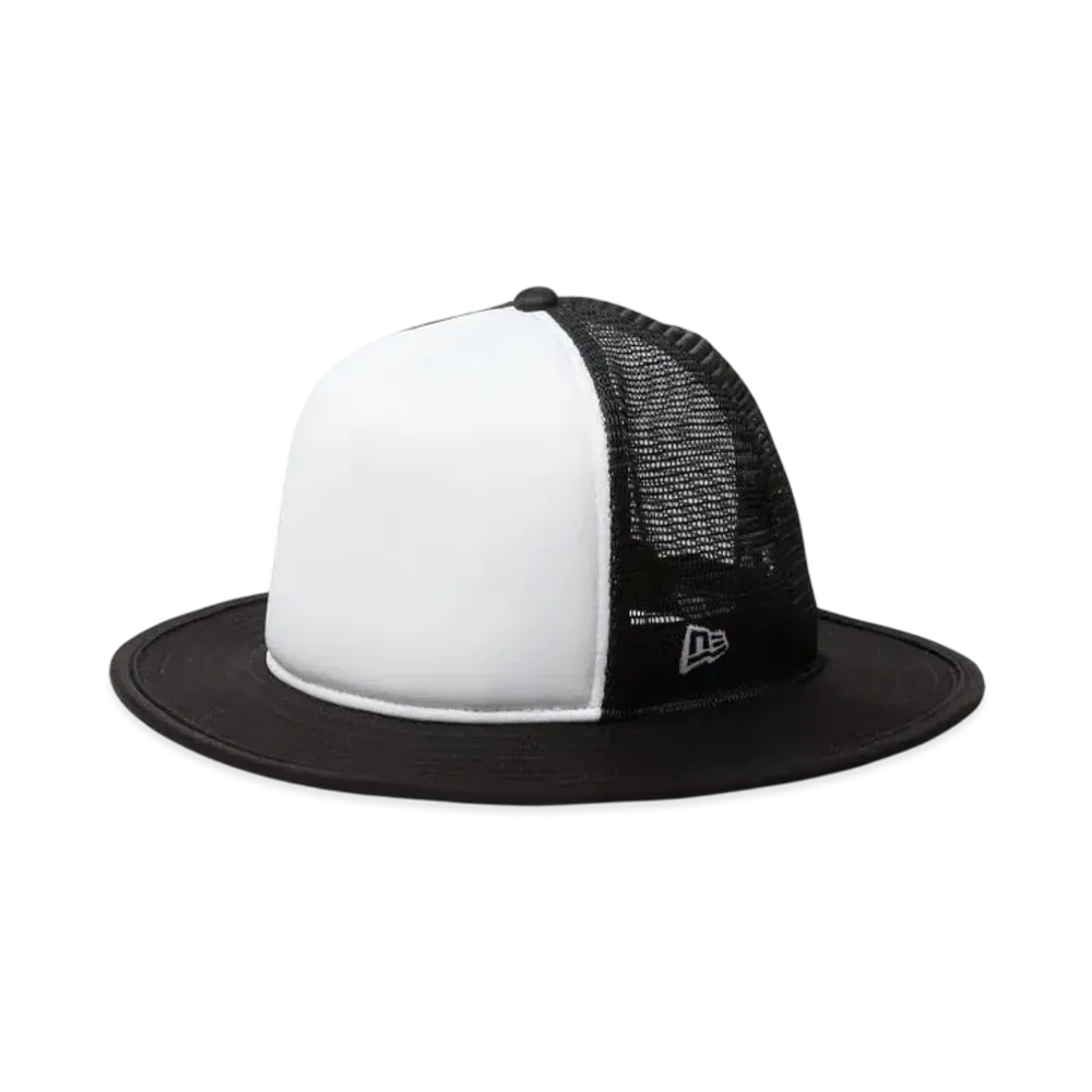 NEW ERA 5-Panel Bucket Hat A-Frame Tracker Basic "White/Black"