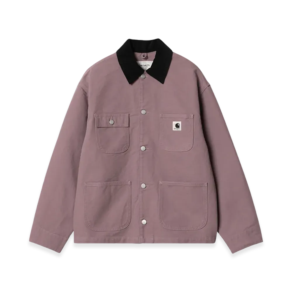 Carhartt WIP Women's Dearborn Canvas OG Michigan Coat "Daphne/Black Rinsed"