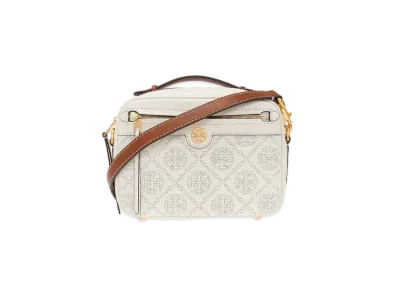 Tory Burch T Monogram Perforated Leather Camera Bag