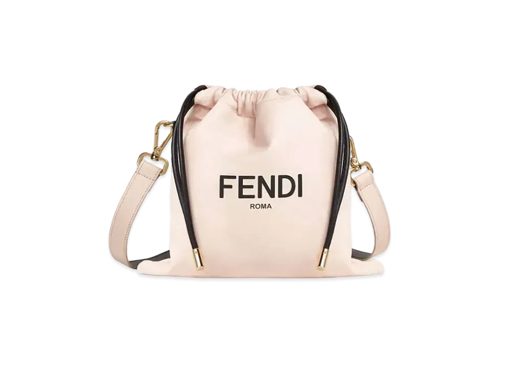 FENDI Pack Small Pouch Nappa Leather Bag "Pink Beige"
