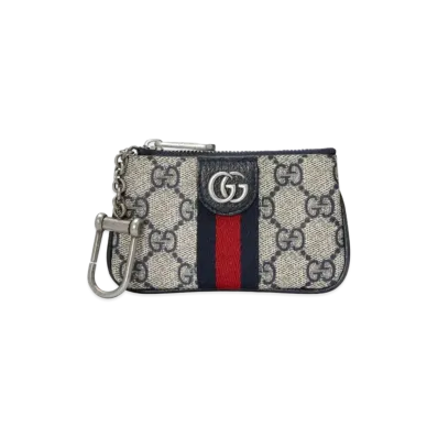 GUCCI Ophidia GG Key Case "Beige/Blue"