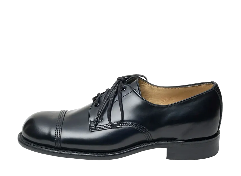 SANDERS B.G.S. Derby Shoe SL15111 Polished Leather "Black" 2545B1