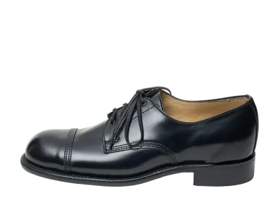 SANDERS B.G.S. Derby Shoe SL15111 Polished Leather "Black" 2545B1