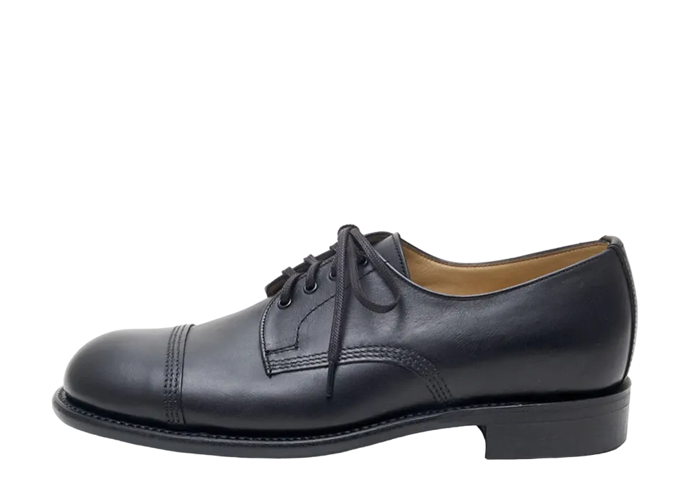 SANDERS B.G.S. Derby Shoe SL15111 Waxy Leather "Black" 2545BOW