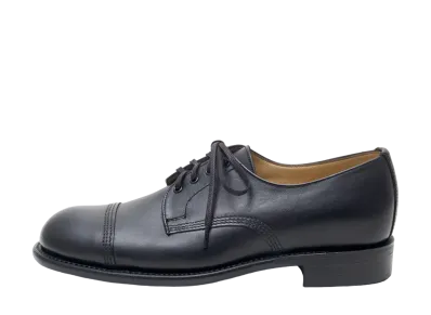 SANDERS B.G.S. Derby Shoe SL15111 Waxy Leather "Black" 2545BOW