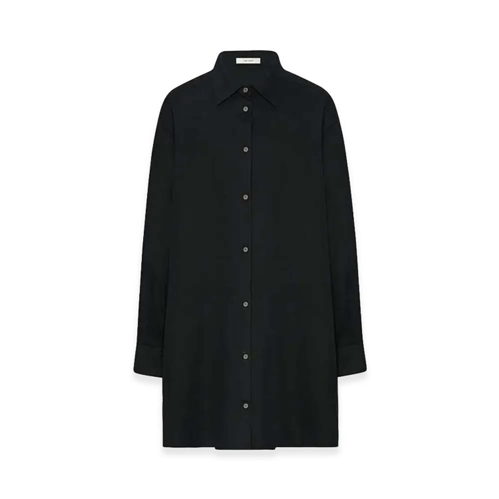 The Row Women's Luka Virgin Wool Shirt "Black"