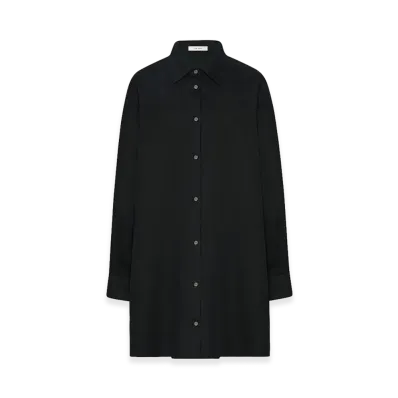 The Row Women's Luka Virgin Wool Shirt "Black"