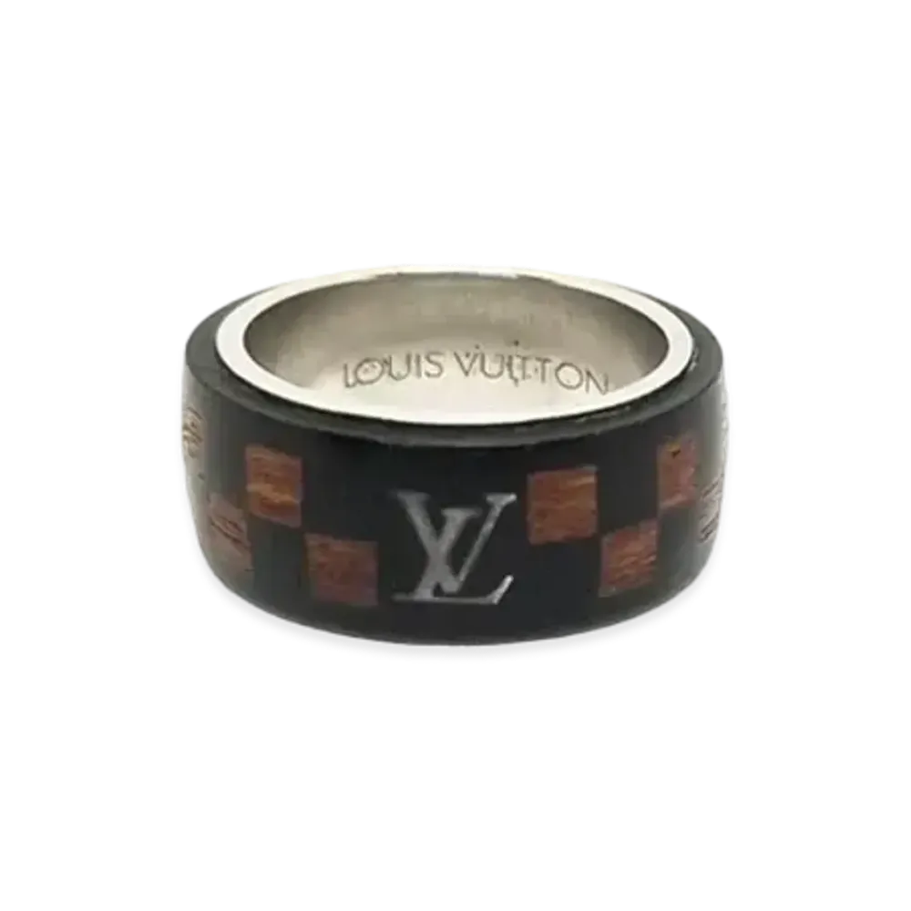 Louis Vuitton Wood Ring Damier "Brown"
