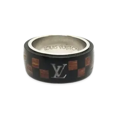Louis Vuitton Wood Ring Damier "Brown"