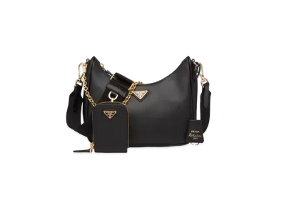 PRADA Re-Edition 2005 Saffiano Leather Bag "Black"