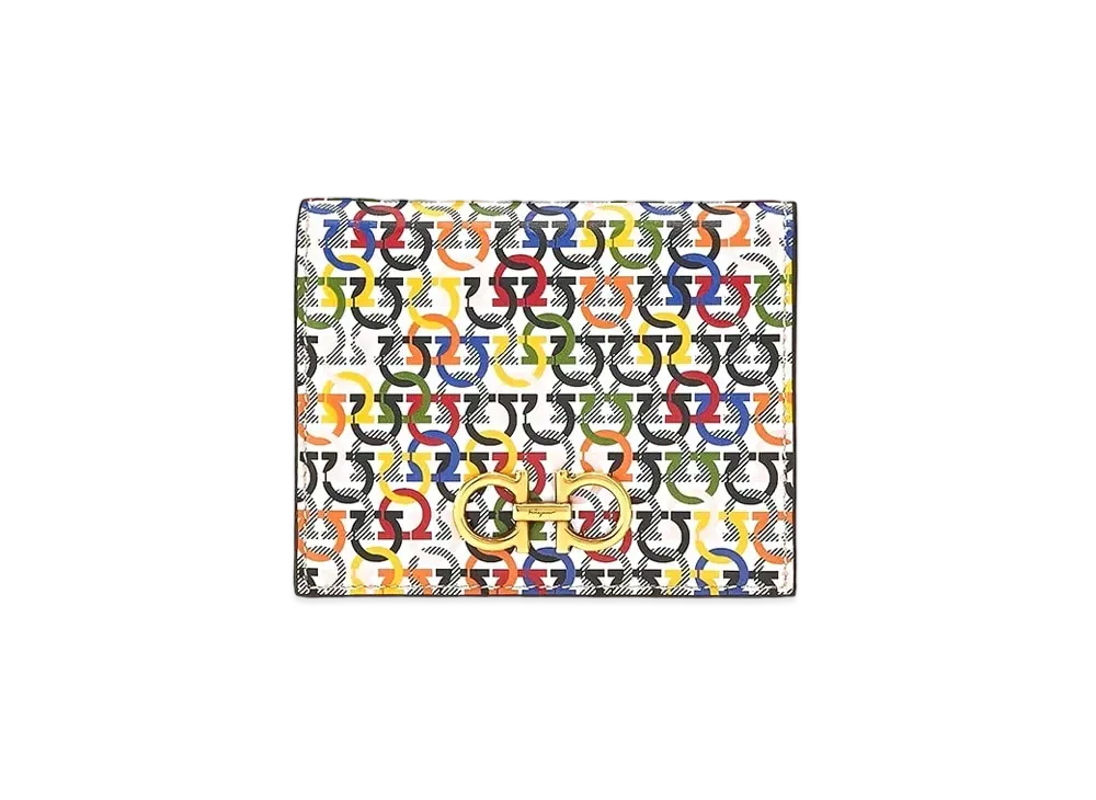 Salvatore Ferragamo Gancini Compact Wallet "Multicolor"