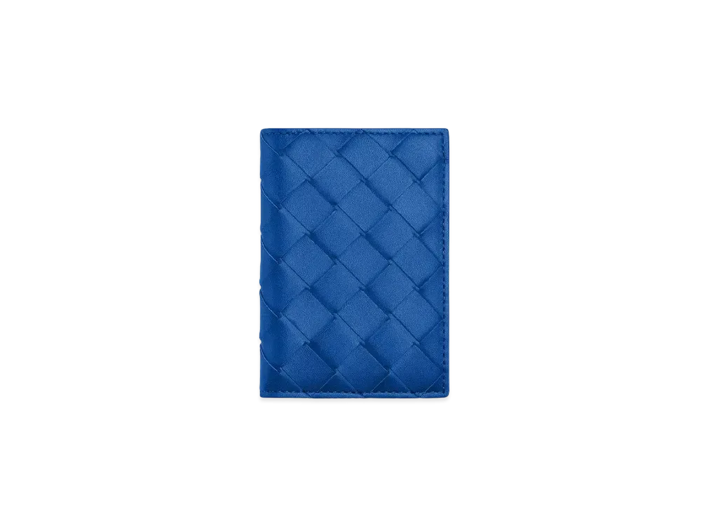 Bottega Veneta Flap Card Holder "Cobalt"