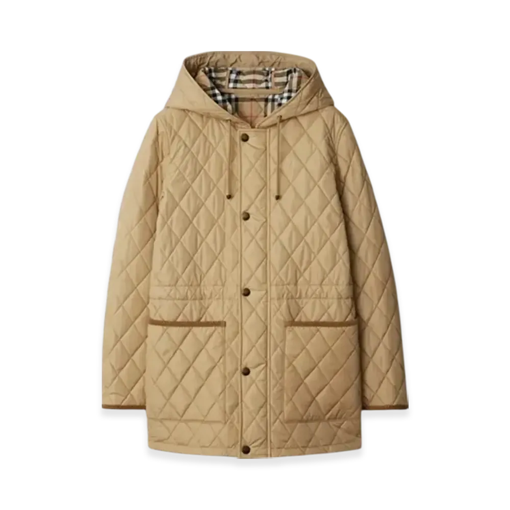Burberry Quilting Nylon Parka "Flax"