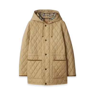 Burberry Quilting Nylon Parka "Flax"