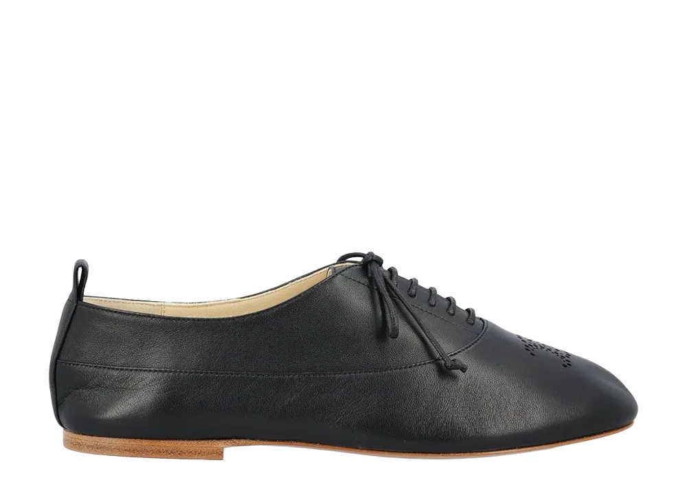 CELINE Women's Triomphe Perfo Richelieu 05 "Black"