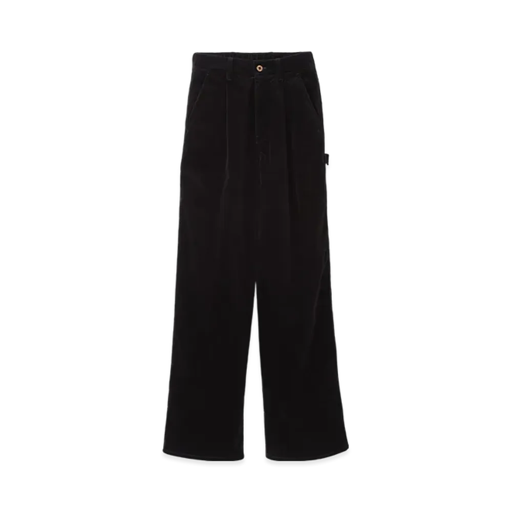 MIU MIU Women's Washed Velvet Pants "Black"