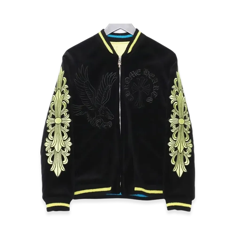 Chrome Hearts Matty Boy Ppo Souvenier Bomber Jacket "Black/Yellow"