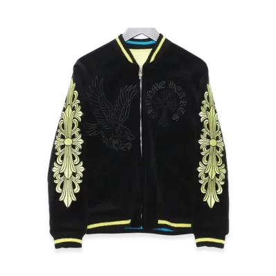 Chrome Hearts Matty Boy Ppo Souvenier Bomber Jacket "Black/Yellow"
