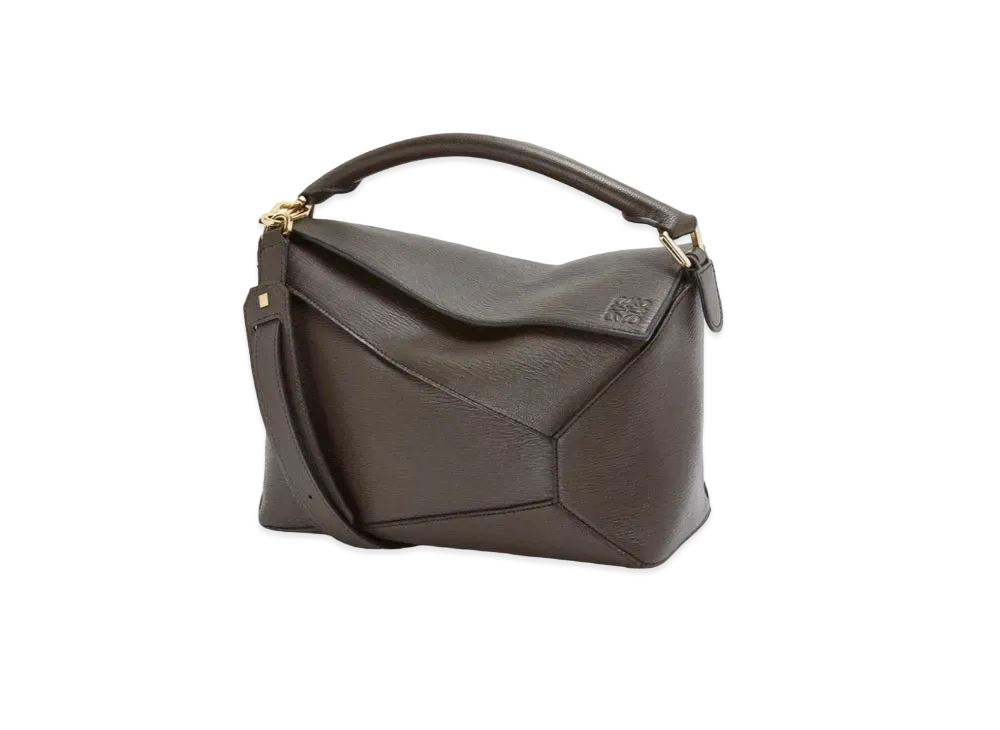 LOEWE Puzzle Edge Bag In Goatskin "Taupe"