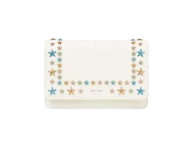 Jimmy Choo Palace Soft Grainy Calf Leather Mini Bag With Star Studs "Multicolour/Latte"