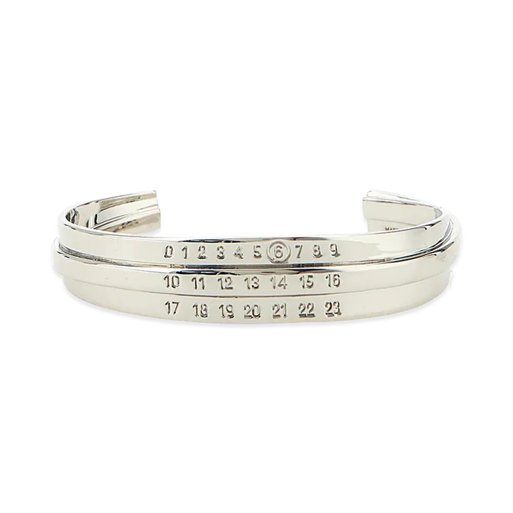 MM6 Maison Margiela Women's Numeric' Bracelet "Silver"