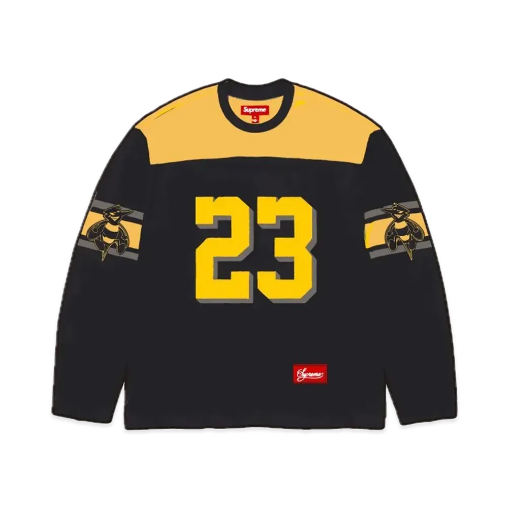 Supreme Bumblebee L/S Football Top "Black"