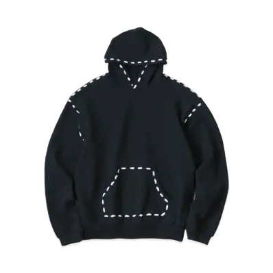 KAPITAL Fleece Marionette Hood Sweat "Black"