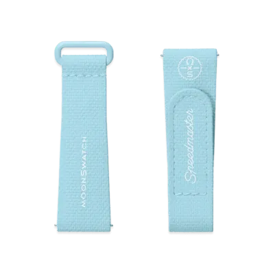 Swatch x OMEGA BIOCERAMIC MoonSwatch Rubber Strap "Light Blue/White"