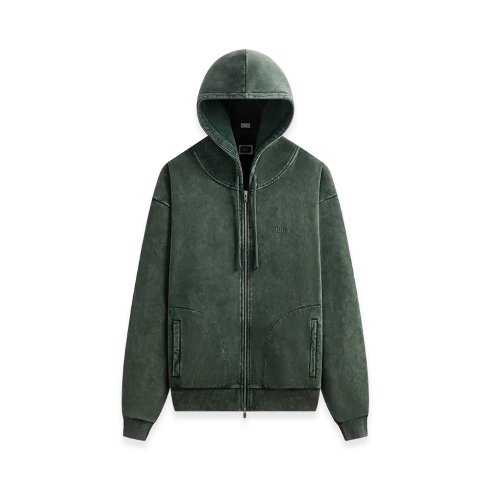 Kith Antique Wash Full Zip Nelson Hoodie "Stadium"