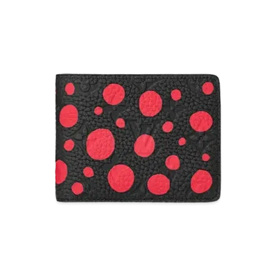 Louis Vuitton x Yayoi Kusama Slender Wallet Taurillon Monogram Leather Infinity Dots "Noir"