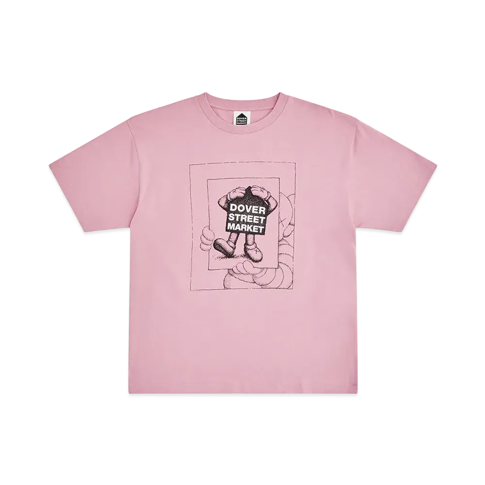 Dover Street Market (DSM) x KAWS Chum Tee "Light Pink"