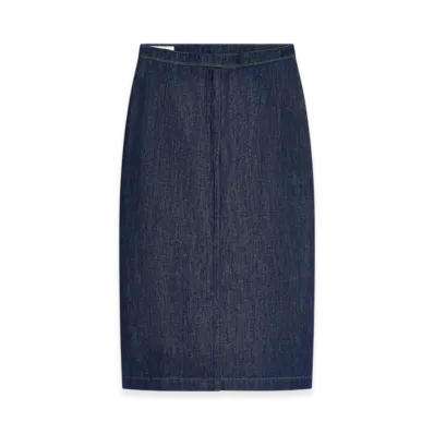 DRIES VAN NOTEN Women's Denim Pencil Skirt "Indigo"