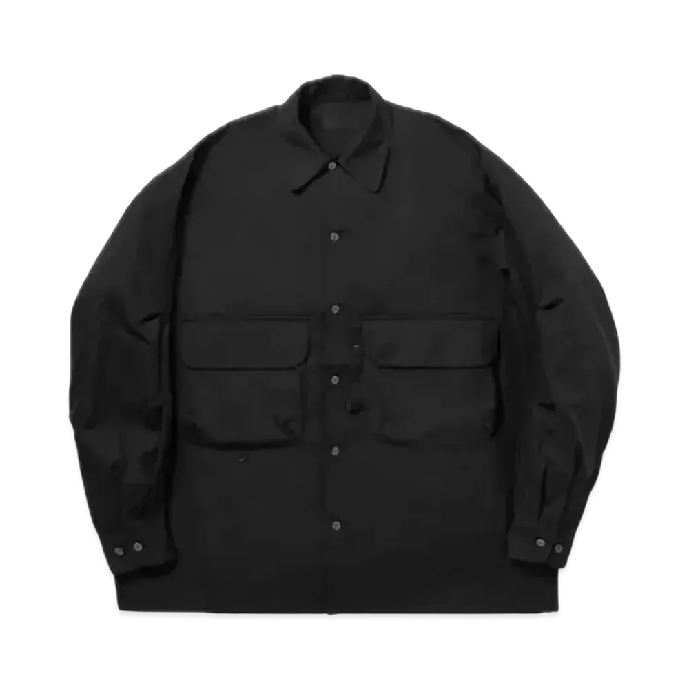 DAIWA PIER39 Tech Sports Open Collar Shirt L/S "Black"