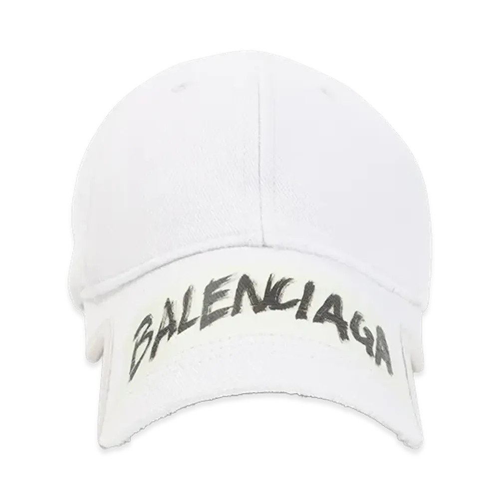 BALENCIAGA 'masking Tape' Beanie "White"