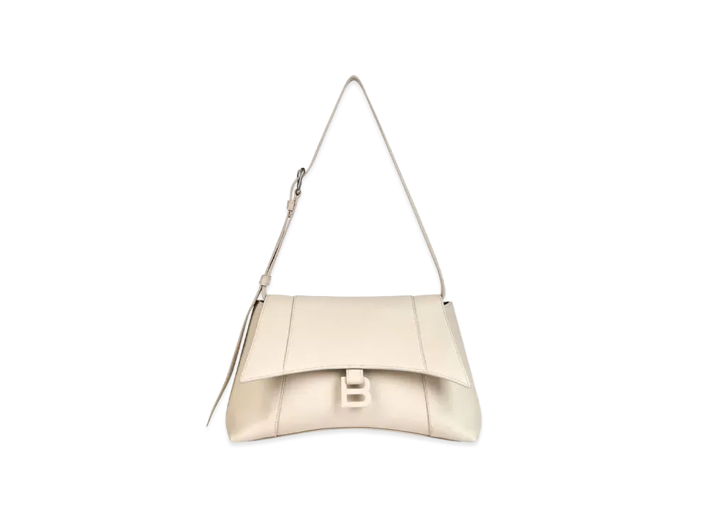 Balenciaga Women's Downtown Small Shoulder Bag "Beige"