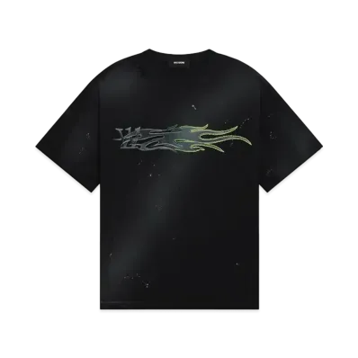 WE11DONE Metallic Printed T-shirt "Black"
