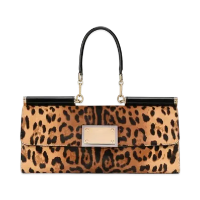Dolce&Gabbana 90Es Sicily Bag Ponnyskin Leopard Print "Multicolor"