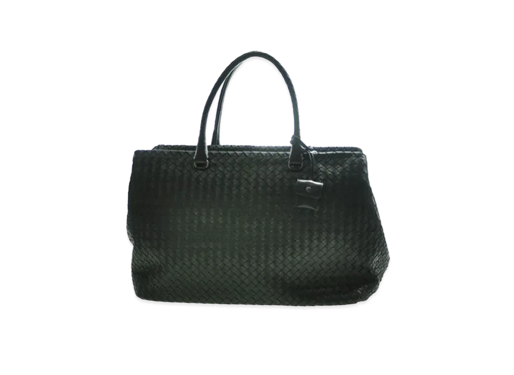 Bottega Veneta Lambskin Hand Bag "Black"