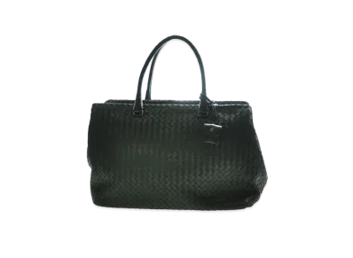 Bottega Veneta Lambskin Hand Bag "Black"