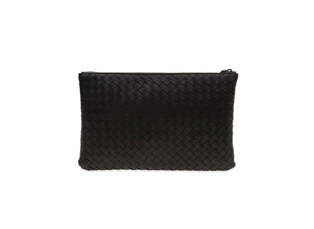 Bottega Veneta Lambskin Clutch Bag "Black"
