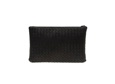 Bottega Veneta Lambskin Clutch Bag "Black"