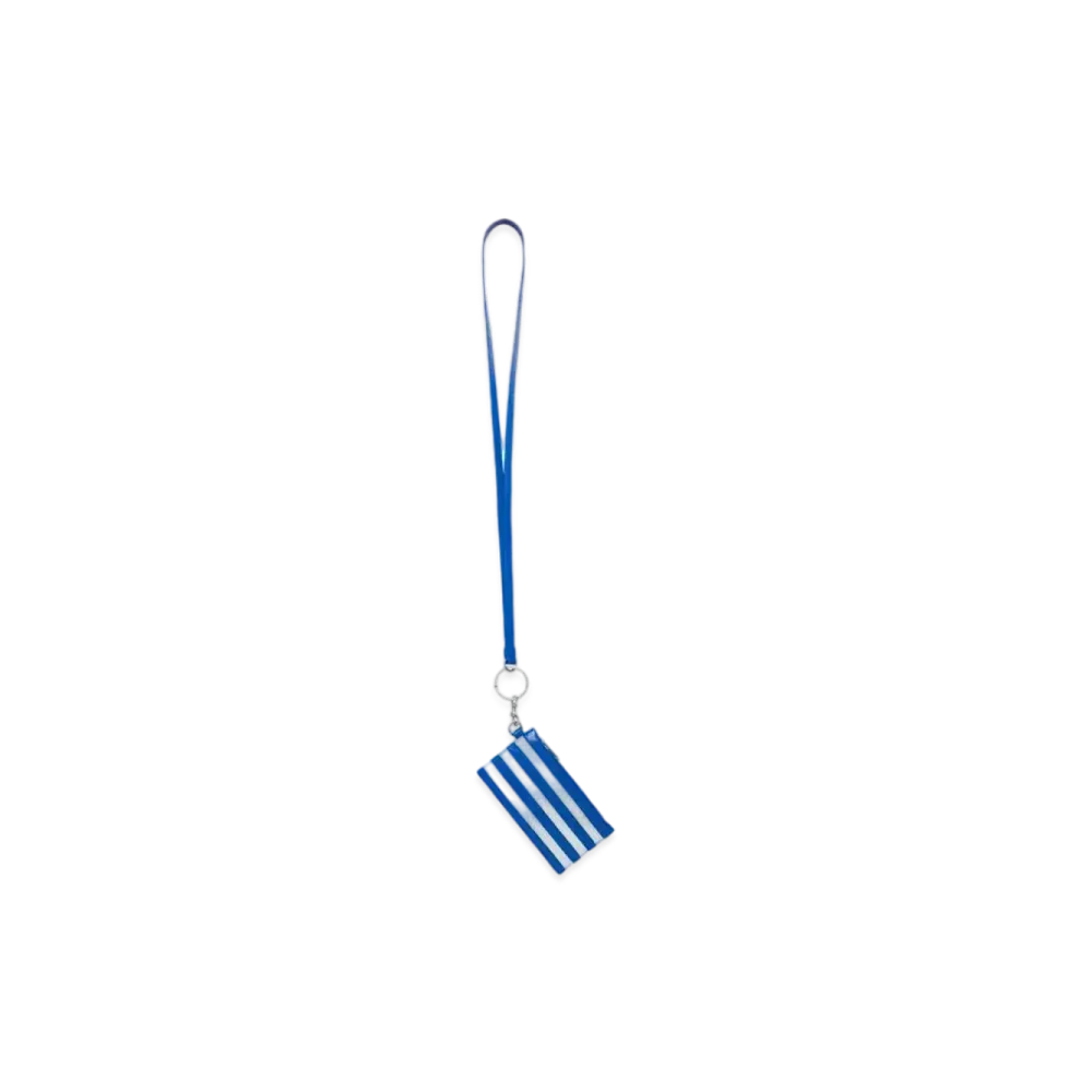 adidas BALENCIAGA Card Case On Keyring "Blue"