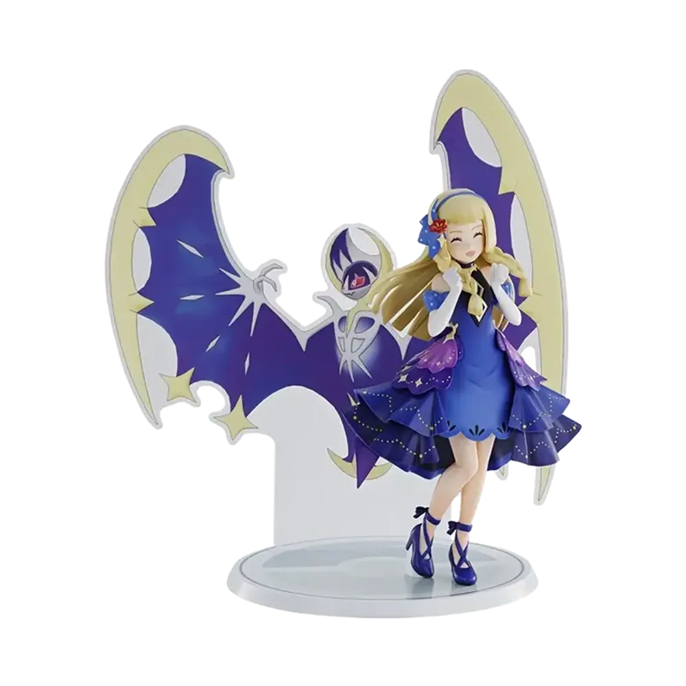 BANDAI "Ichiban Kuji" -Pokemon Masters EX 7th Anniversary- B Prize Lillie (21st Anniversary) & Lunala MASTERLISE PLUS