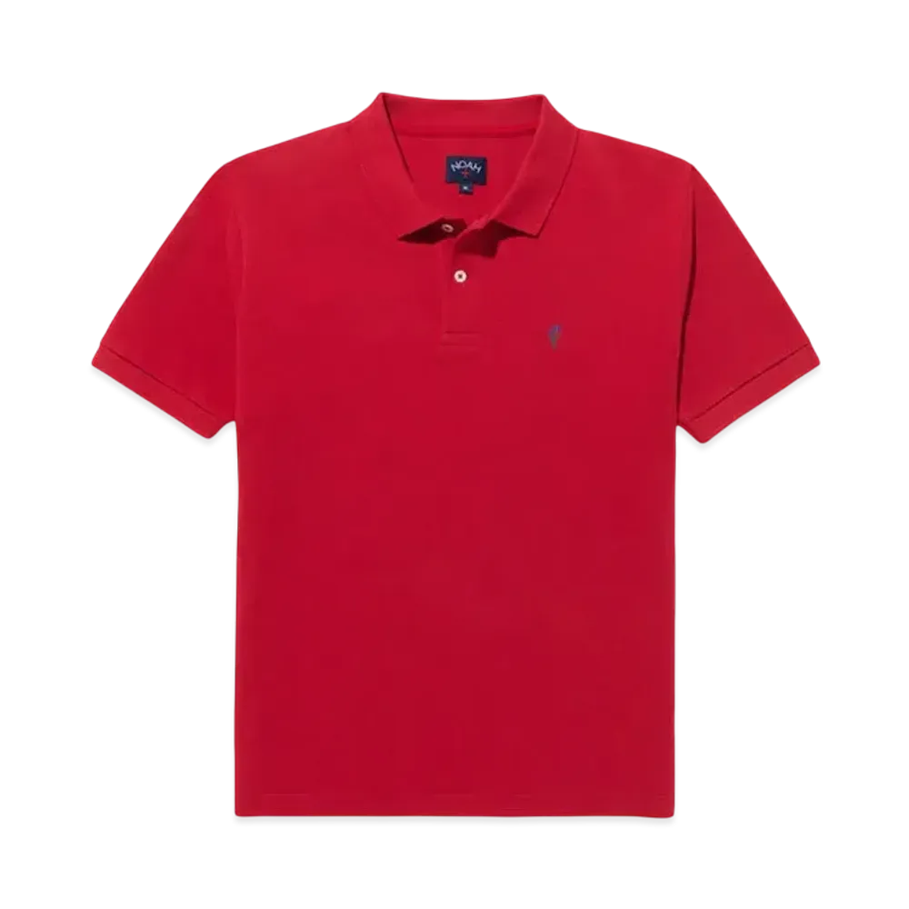 Noah Pique Polo "Red"