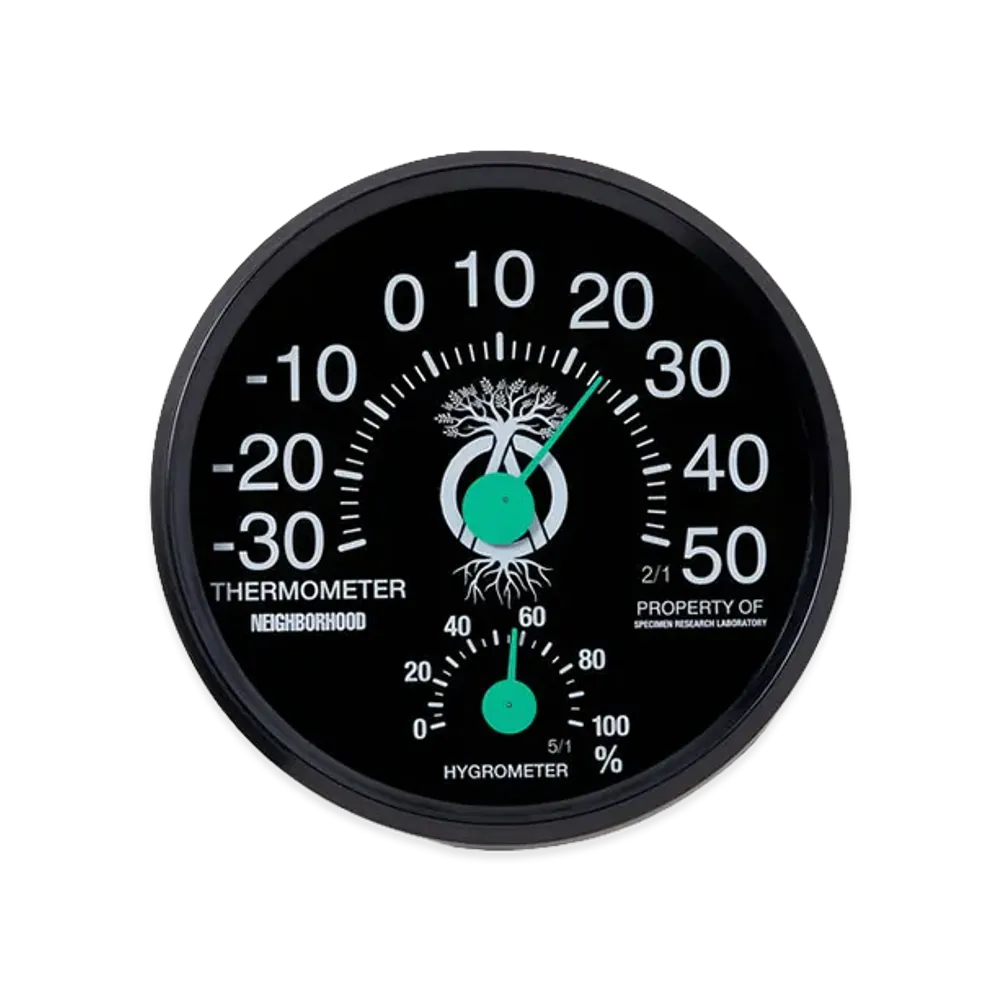 NEIGHBORHOOD SRL . Thermohygrometer "Black"