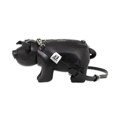 Maison MIHARA YASUHIRO "Dolls" Pig Mini Sholder Bag "Black"